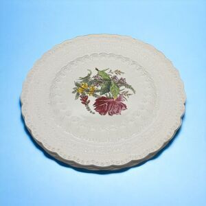 Set Of 3 Spode Copeland Spode’s Heath & Rose Pattern Plates - 9.125”